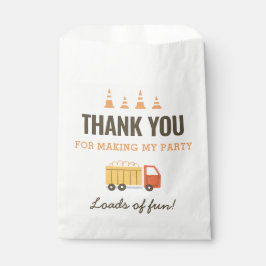 Baustumpf Truck Geburtstagspartei Geschenktütchen
