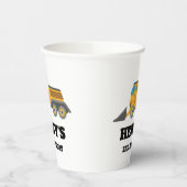 Baustumpf Truck Geburtstagspartei Pappbecher (Links)