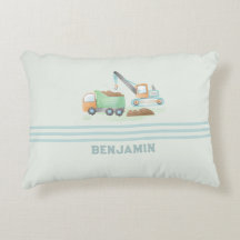 Baustumpf Truck Soft Blue Green Boy Name