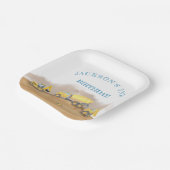 Baustumpf Trucks Geburtstagspartei Pappteller (Gewinkelt)