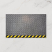 Bausymbole | Rostmetall | Stahl Visitenkarte (Rückseite)