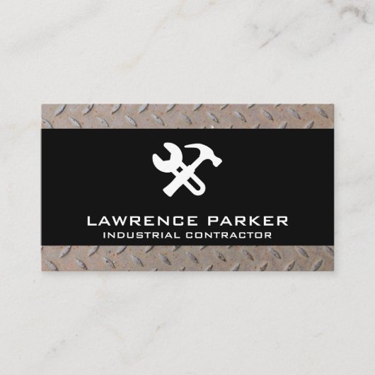 Bausymbole | Steel Visitenkarte (Vorderseite)