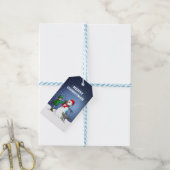 Baut einen schönen Schneemann Geschenkanhänger (Mit Garn)