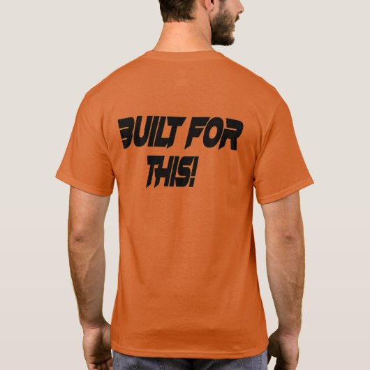 Baut für dieses Männerfußball-T-Shirt T-Shirt (Rückseite)