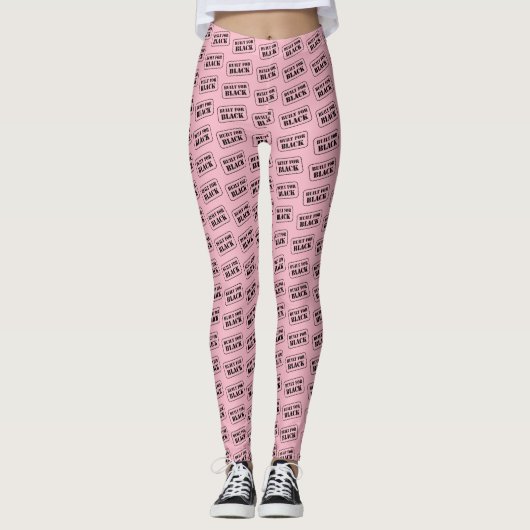 Baut für Schwarz-Rosa-Leggings Leggings (Vorderseite)