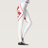 Baut für Schwarzweißdruck Leggings (Rechts)