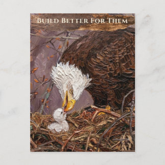 Baut für sie besser Adler Inspirierend Benutzerdef Postkarte