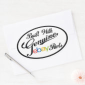 Baut mit echter Ebay-Komponenten-Aufkleber Ovaler Aufkleber (Umschlag)