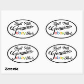 Baut mit echter Ebay-Komponenten-Aufkleber Ovaler Aufkleber (Blatt)