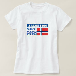 "Baute Fjord Tough" und norwegische Flagge T-Shirt