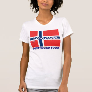 "Baute Fjord Tough" und norwegische Flagge T-Shirt