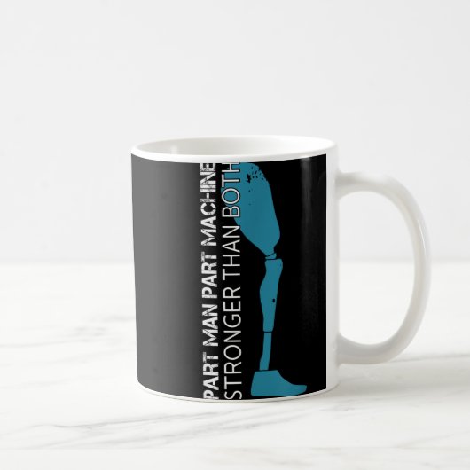 Bauteilmaschine, größer als beide Amputationen Kaffeetasse (Rechts)