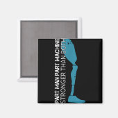 Bauteilmaschine, größer als beide Amputationen Magnet (Vorderseite/Rückseite)
