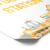 Bauthema Geburtstagsnahrung Poster (Ecke)