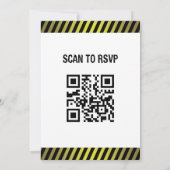 Bauthema Geburtstagsparty Einladung (Rückseite)