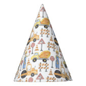 Bauthema Geburtstagsparty Partyhütchen (Vorderseite)