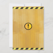 Bauthema Party Einladung (Rückseite)