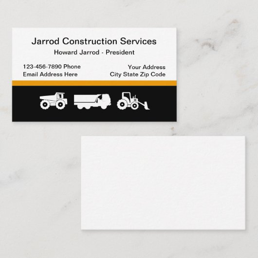 Bauthema Visitenkarte (Vorne/Hinten)