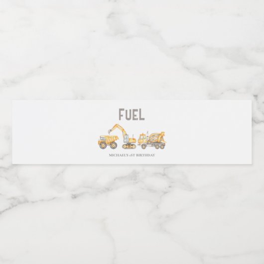 Bauthema Wasserflaschenetikett (Einzelnes Label)