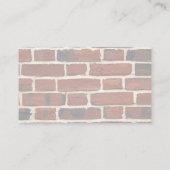Bauthema Ziegelmauer Visitenkarte (Rückseite)