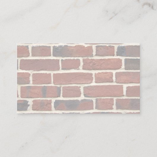Bauthema Ziegelmauer Visitenkarte (Rückseite)
