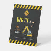 Bauthemenunterteilung in Party-Tabelle Zeichendeko Sockelschild (Vorderseite)