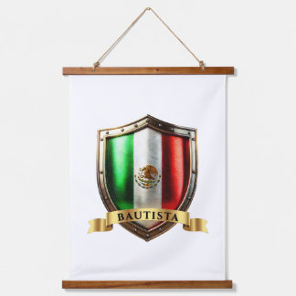 Bautista Mexico Heritage Schild Wandteppich Mit Holzrahmen
