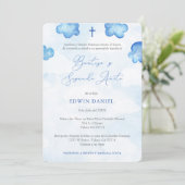 Bautizo 2ndo Añito, Taufe 2. Geburtstag Party Einladung (Stehend Vorderseite)