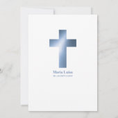 Bautizo Baptism Spanish Language Imitats GOLD Einladung (Rückseite)