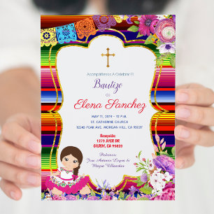 Bautizo Baptisse Spanische Sprache Einladung