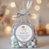 Bautizo Boy Angel Niedliche Taufe Christening Favo Runder Aufkleber