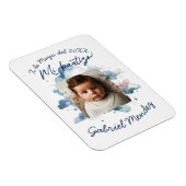 Bautizo con foto Spanische Wasserfarbe Magnet (Rechte Seite)