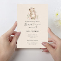 Bautizo de Niña Niedlicher Bär in spanischer Wasse