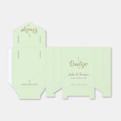 Bautizo Green Gold Cross Spanische Taufe Geschenkschachtel (Ungefaltet)