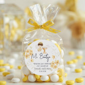 Bautizo in Spanisch Niedliche Taufe Christening Fa Runder Aufkleber