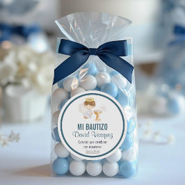 Bautizo in spanisch Niedlicher Taufe Christening L Runder Aufkleber