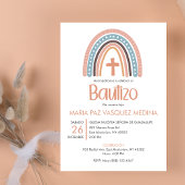Bautizo Invitacion Katholische Pastel Rainbow Tauf Einladung