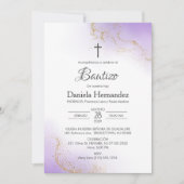 Bautizo Invitacion Katholische Taufe Christening Einladung (Vorderseite)