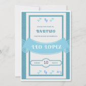 Bautizo Invitacion niño Einladung (Vorderseite)