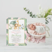 Bautizo Niña Invitacion De bautizo Niña Taufe Einladung (Stehend Vorderseite)