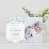 Bautizo Niño Invitacione De bautizo Niño Taufe Einladung (Stehend Vorderseite)