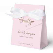 Bautizo Pink Gold Cross Custom Spanische Taufe