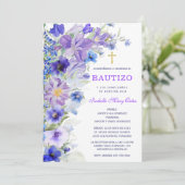 Bautizo Y Primer Añito de nuestro hija Einladung (Stehend Vorderseite)