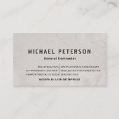 Bauträger Stucco BW Moderne Visitenkarte (Vorderseite)