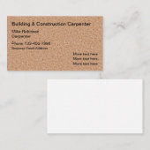 Bauträgerkarten für Sperrholz Visitenkarte (Vorne/Hinten)