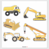 Bautransporter Aufkleber (Blatt)