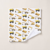 Bautransporter Badhandtuch Set (Waschlappen)