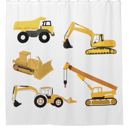 Bautransporter Duschvorhang (Vorderseite)