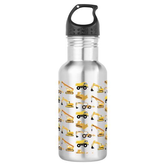 Bautransporter Edelstahlflasche (Vorderseite)