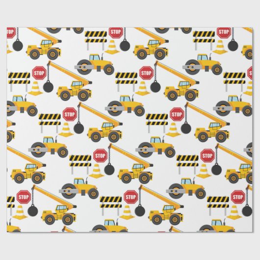 Bautransporter Geschenkpapier (Flach)